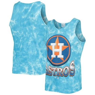 47 Brand '47 Blue Houston Astros Big Leaguer Tubular Tie-dye Tank Top