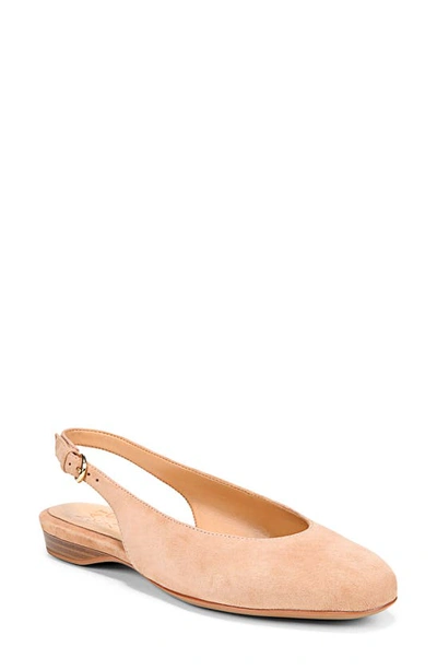 Naturalizer Primo Slingback Flat In Taupe Suede