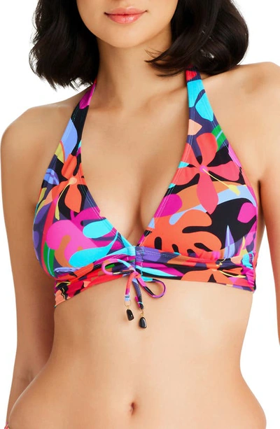 Bleu By Rod Beattie Bold Rush Halter Bikini Top In Multi