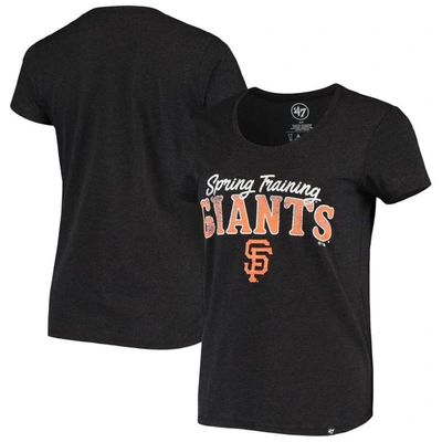 47 ' Black San Francisco Giants Spring Training Faded Script Scoop Neck T-shirt