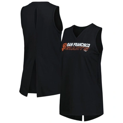Levelwear Black San Francisco Giants Paisley Chase V-neck Tank Top