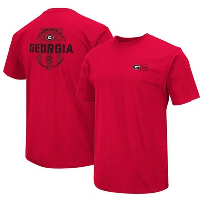 Colosseum Red Georgia Bulldogs Oht Military Appreciation T-shirt