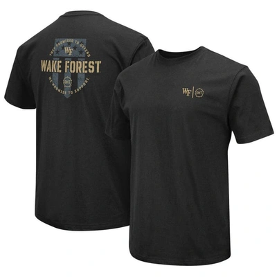 Colosseum Black Wake Forest Demon Deacons Oht Military Appreciation T-shirt