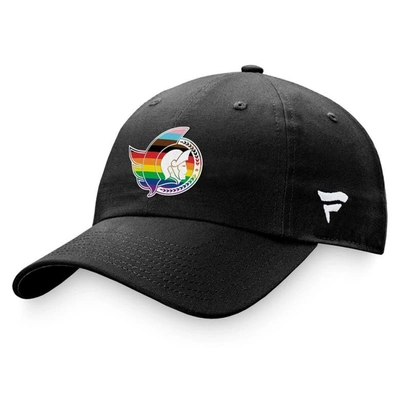 Fanatics Branded Black Ottawa Senators Team Logo Pride Adjustable Hat