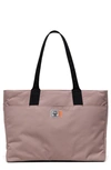 Herschel Supply Co Alexander Insulated Recycled Polyester Zip Tote And Bottle Holder In Ash Rose