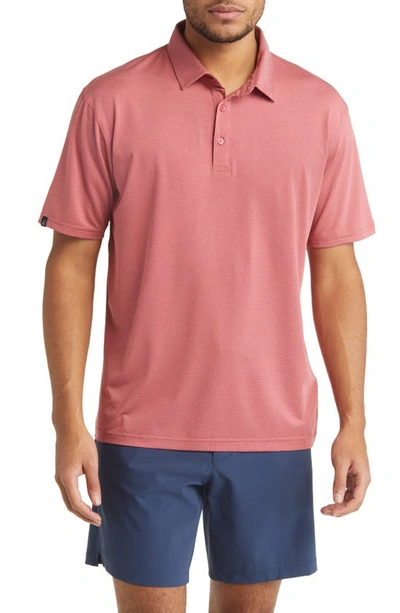 Swannies Parker Golf Polo In Cardinal