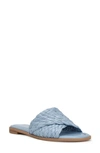 Nine West Havah Slide Sandal In Light Blue