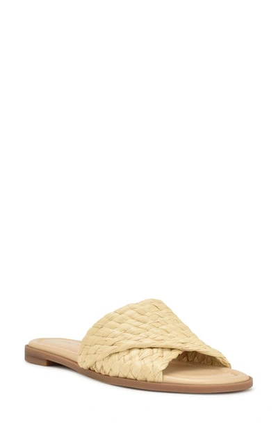 Nine West Havah Slide Sandal In Light Natural