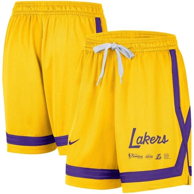 Nike Gold Los Angeles Lakers Crossover Performance Shorts