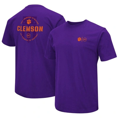 Colosseum Purple Clemson Tigers Oht Military Appreciation T-shirt