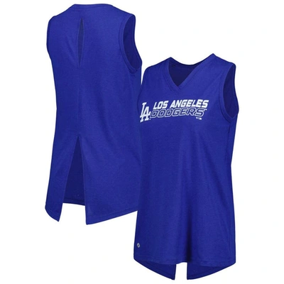 Levelwear Royal Los Angeles Dodgers Paisley Chase V-neck Tank Top