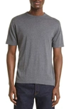 John Smedley Lorca Crewneck T-shirt In Charcoal