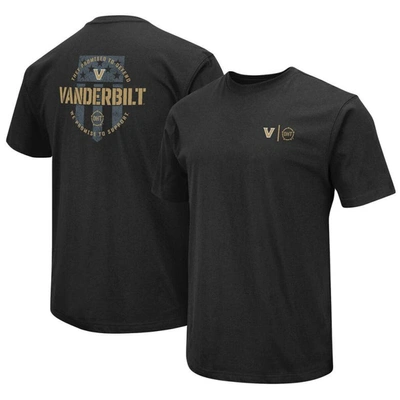 Colosseum Black Vanderbilt Commodores Oht Military Appreciation T-shirt