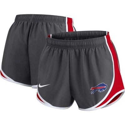 Nike Charcoal Buffalo Bills Plus Size Logo Performance Tempo Shorts