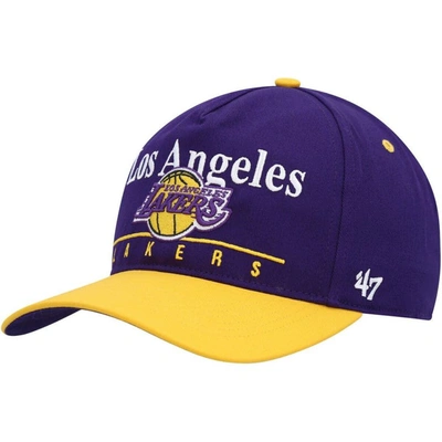47 ' Purple/gold Los Angeles Lakers Super Hitch Adjustable Hat