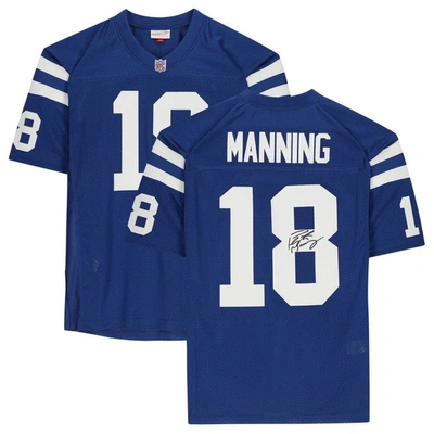 Fanatics Authentic Peyton Manning Indianapolis Colts Autographed Mitchell & Ness Blue Authentic Jersey