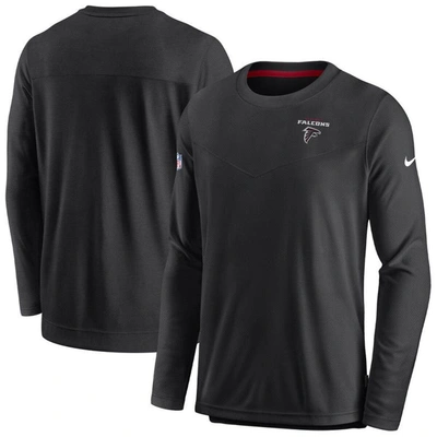 Nike Black Atlanta Falcons Sideline Lockup Performance Long Sleeve T-shirt