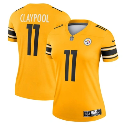 Nike Chase Claypool Gold Pittsburgh Steelers Inverted Legend Game Jersey