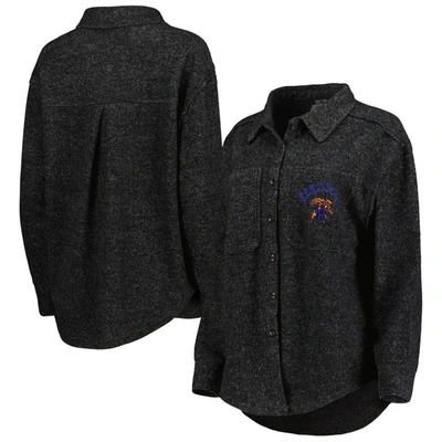 Gameday Couture Black Kentucky Wildcats Switch It Up Tri-blend Button-up Shacket
