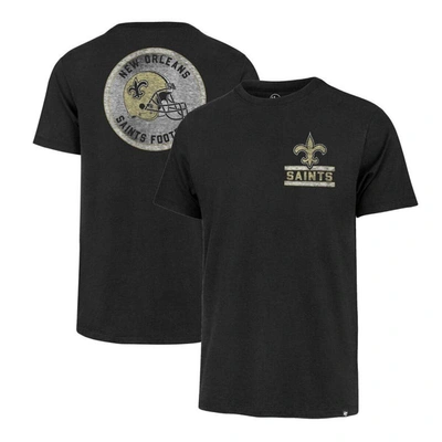 47 ' Black New Orleans Saints Open Field Franklin T-shirt