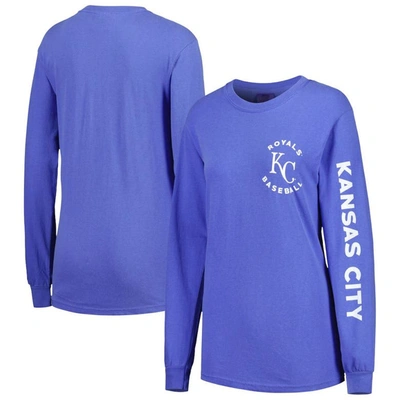 Soft As A Grape Royal Kansas City Royals Team Pigment Dye Long Sleeve T-shirt