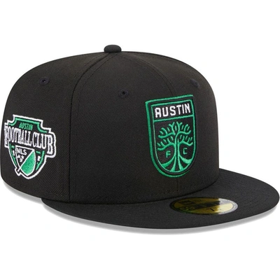 New Era Black Austin Fc Patch 59fifty Fitted Hat