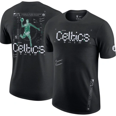 Nike Black Boston Celtics Courtside Air Traffic Control Max90 T-shirt