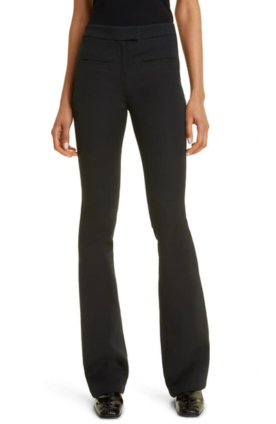 Courrèges Twill Flared Pants In Black