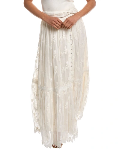 Rococo Sand Maxi Skirt In White