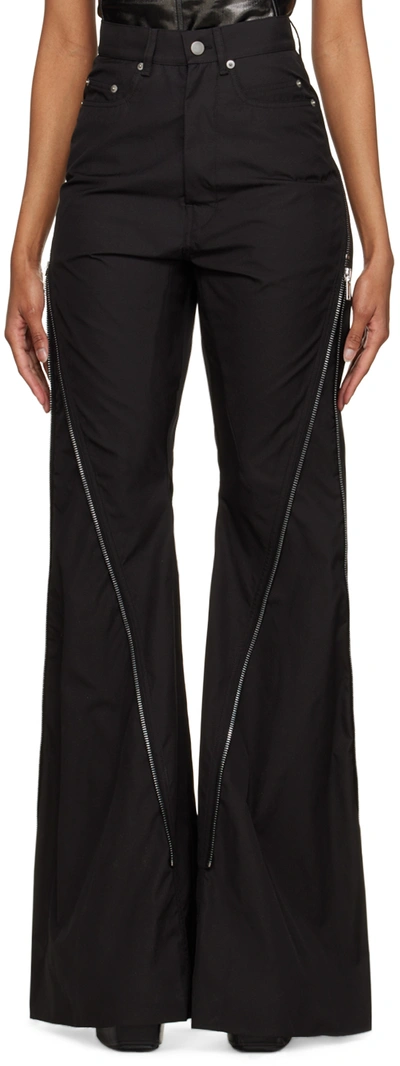 Rick Owens Black Bolan Banana Trousers