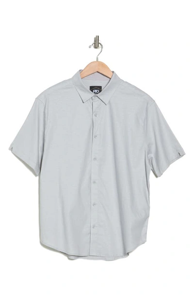 Pto Island Short Sleeve Button-up Shirt In Grey