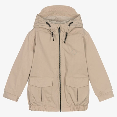 Mayoral Kids' Boys Beige Cotton Windbreaker Jacket