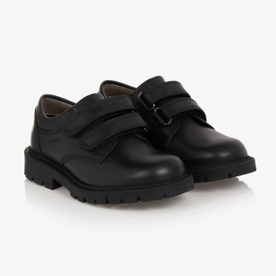 Geox Kids' Boys Black Leather Shoes