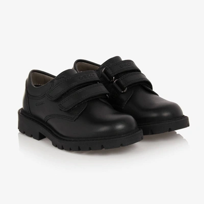 Geox Kids'  Riddock Boys Junior School Shoes Colour: Black, Size: Junior 4/37