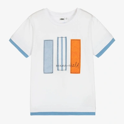 Ido Baby Kids'  Boys White Cotton T-shirt