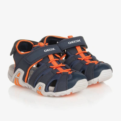 Geox Babies' Boys Navy Blue Closed-toe Sandals