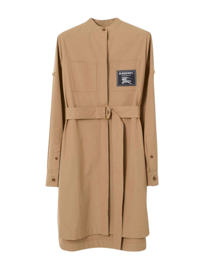 Burberry Prorsum Label Hemdkleid In Brown