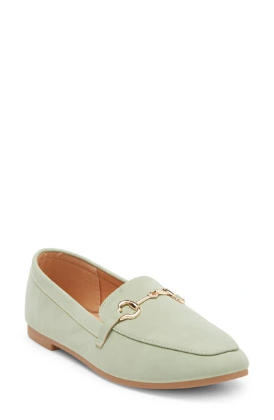 Wild Diva Lounge Nellie Bit Loafer In Light Green