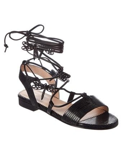 Red Valentino Sandals In Black Leather