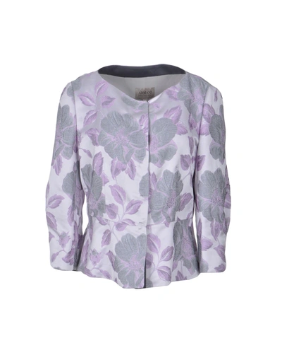 Armani Collezioni Blazer In Lilac