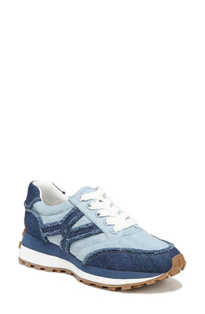 Veronica Beard Valentina Denim Retro Sneakers In Blue