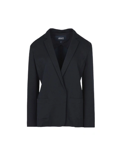 Armani Jeans Suit Jackets In Dark Blue