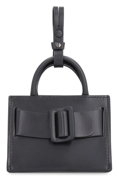 Boyy Bobby Charm Leather Mini Bag In Black