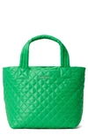 Mz Wallace Metro Deluxe Small Quilted Tote Bag In Grass