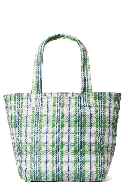 Mz Wallace Women's Medium Metro Deluxe Plaid Tote In Summer Plaid