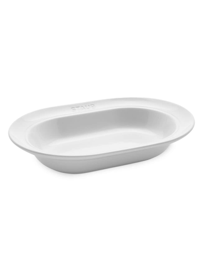 Staub Dinnerware 10-inch Oval Serving Dish In White