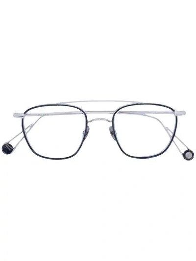 Ahlem Round Lens Glasses In Metallic