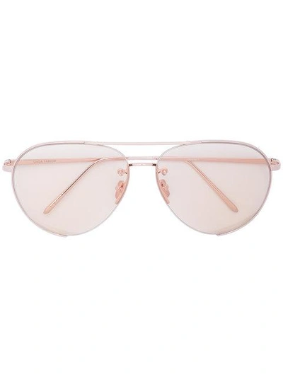 Linda Farrow Aviator Sunglasses
