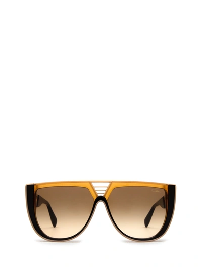 Cazal Sunglasses In Amber - Chocolate