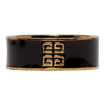Givenchy Gold And Black My Love 4g Ring ModeSens